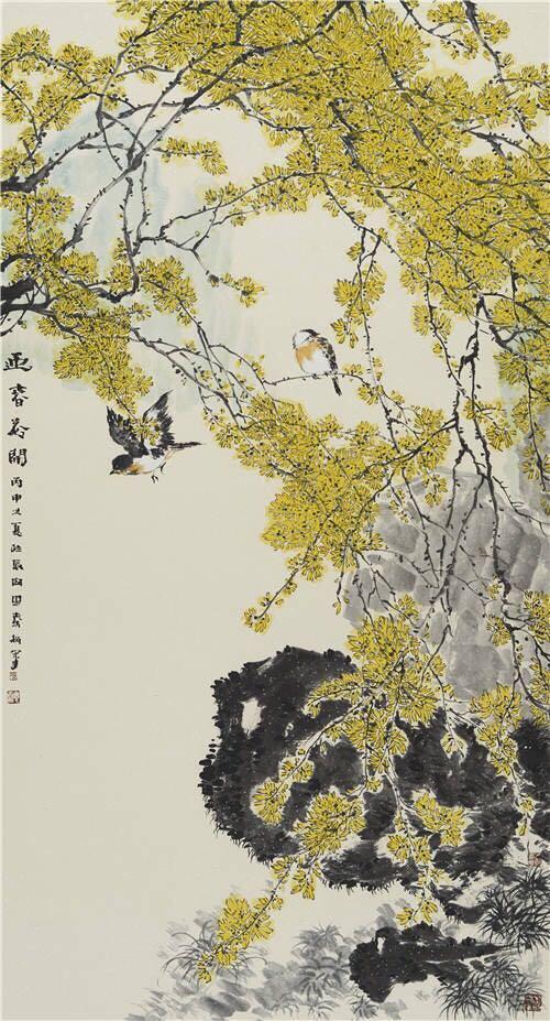徐湛最新国画，融合日常温馨的故事画卷